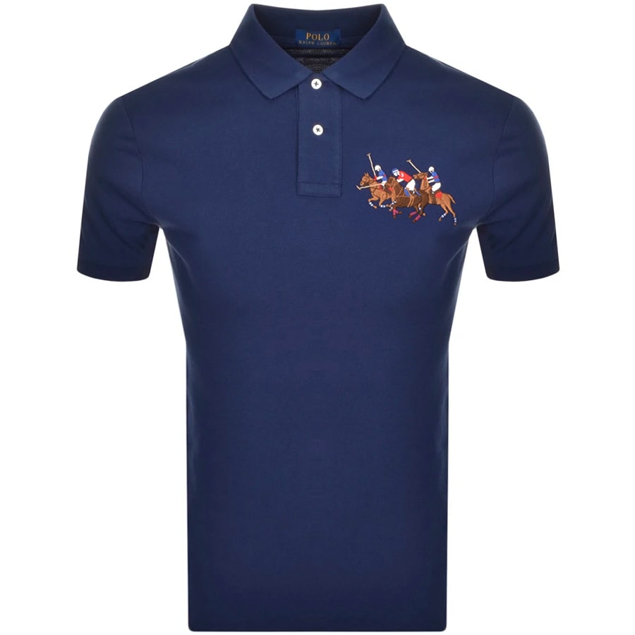 Alternative Image for ProductRalph Lauren Basic Mesh Polo T Shirt Navy1